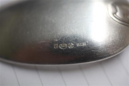 A 1960s canteen of Georg Jensen Danish sterling silver Dobbeltriflet pattern cutlery for six, pattern.
